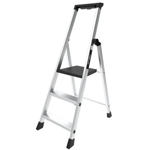 Trittleiter Optibat aus Aluminium - 3 bis 8 Stufen - Tubesca