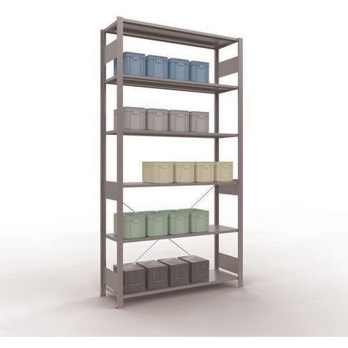 Regal Easy-Fix für leichte Lasten - Einseitig - H 2500 mm - Verzinkt - Schulte