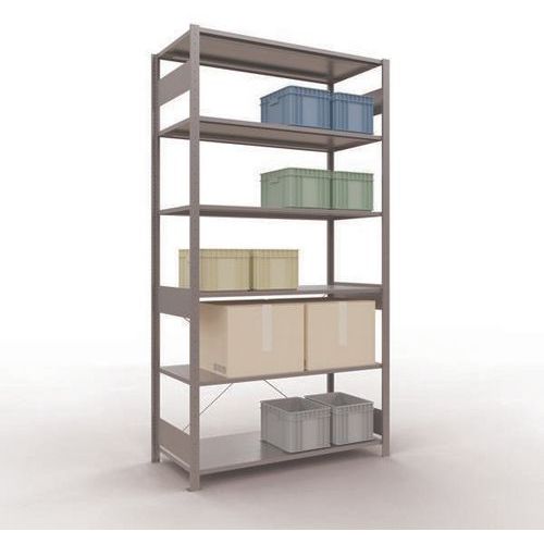 Regal Easy-Fix für leichte Lasten - Einseitig - H 2500 mm - Verzinkt - Schulte