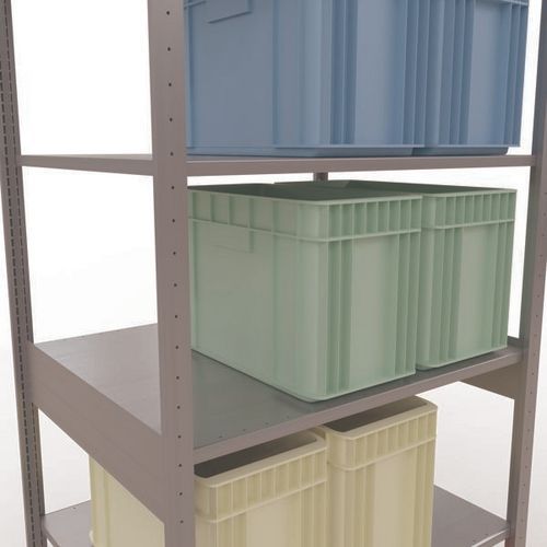 Regal Easy-Fix für leichte Lasten - Einseitig - H 2500 mm - Verzinkt - Schulte