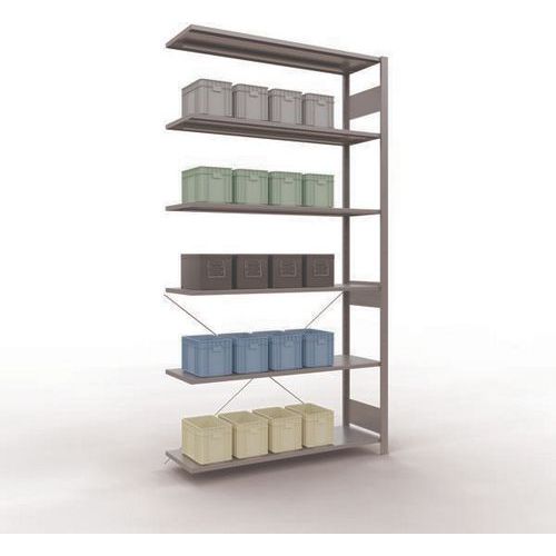 Regal Easy-Fix für leichte Lasten - Einseitig - H 2500 mm - Verzinkt - Schulte