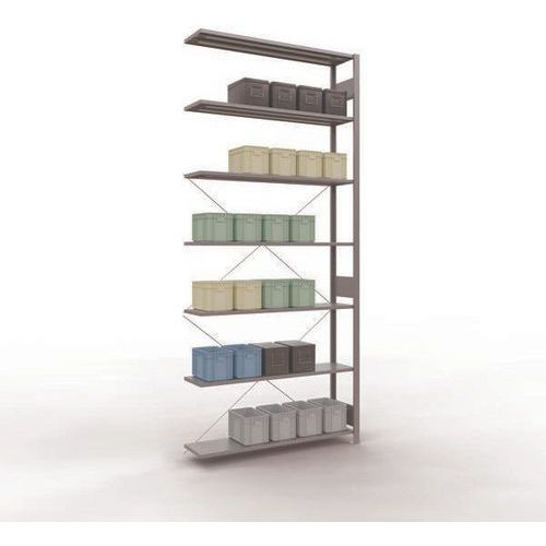 Regal Easy-Fix für leichte Lasten - Einseitig - H 3000 mm - Verzinkt - Schulte