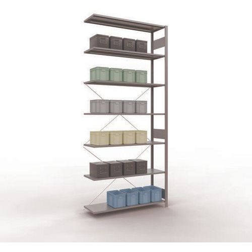 Regal Easy-Fix für leichte Lasten - Einseitig - H 3000 mm - Verzinkt - Schulte