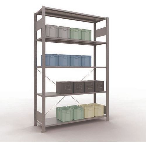 Regal Easy-Fix für leichte Lasten - Einseitig - H 2000 mm - Verzinkt - Schulte