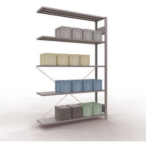 Regal Easy-Fix für leichte Lasten - Einseitig - H 2000 mm - Verzinkt - Schulte