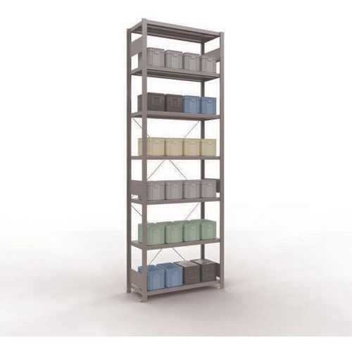 Regal Easy-Fix für leichte Lasten - Einseitig - H 3000 mm - Verzinkt - Schulte