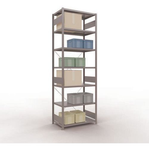 Regal Easy-Fix für leichte Lasten - Einseitig - H 3000 mm - Verzinkt - Schulte