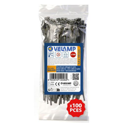 Befestigungsschelle aus Nylon, weiß ‑ Velamp