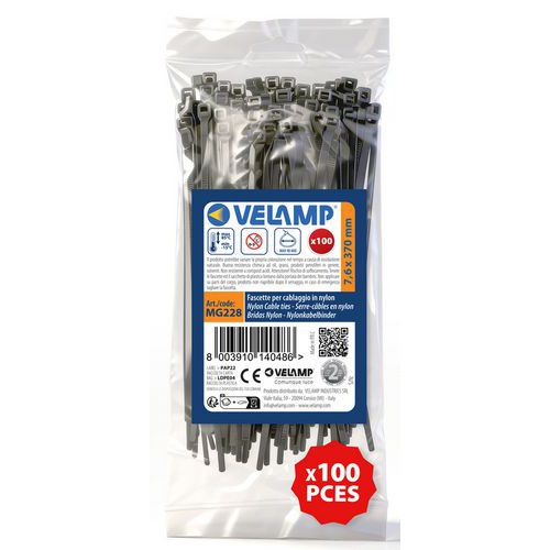 Befestigungsschelle aus Nylon, weiß ‑ Velamp