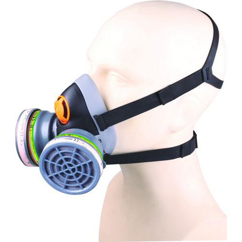 Halbmaske mit ABEK1 P3 M6400 chem kit-Filtern - Delta Plus