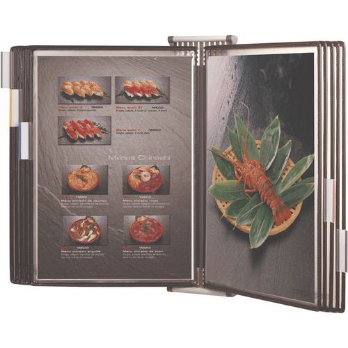 Drehbare Wandhalterung mit antimikrobiellen Schutzhüllen Sterifold - Tarifold