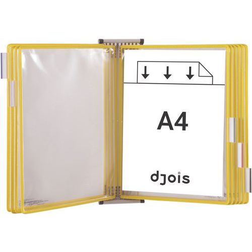 Wandhalter mit Drehgelenk, 10 Hüllen für A4-Format -Tarifold