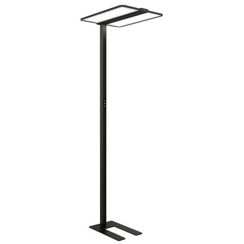 LED-Stehleuchte Atlas mit Sockel, schwarz - Unilux