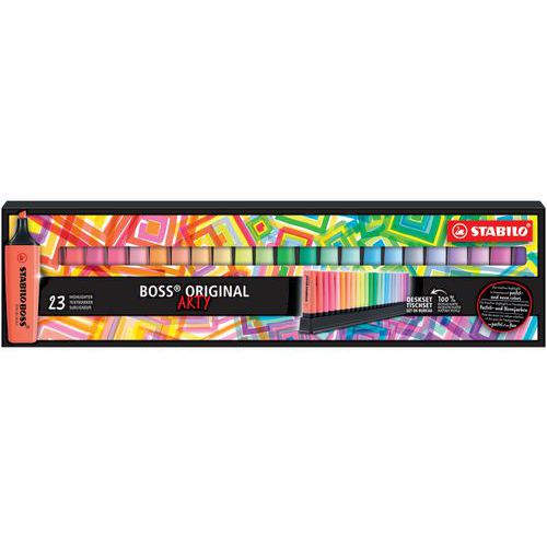 Tischset 23 Textmarker Boss Original Arty - Stabilo