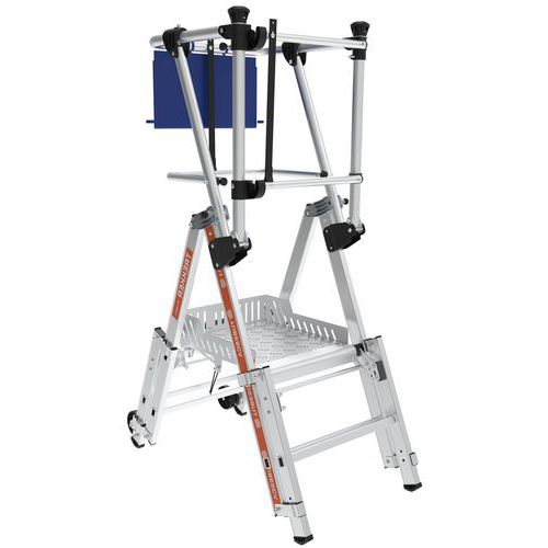Teleskop-Arbeitsplattform Trekker, 2-3 Sprossen - Tubesca