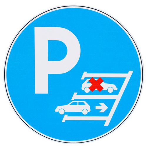 Schild - Rückwärtsparken - Aluminium - Manutan Expert