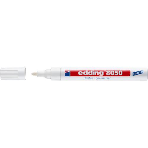 Spezialmarker für Gummi 8050, ideal für Reifen - Edding