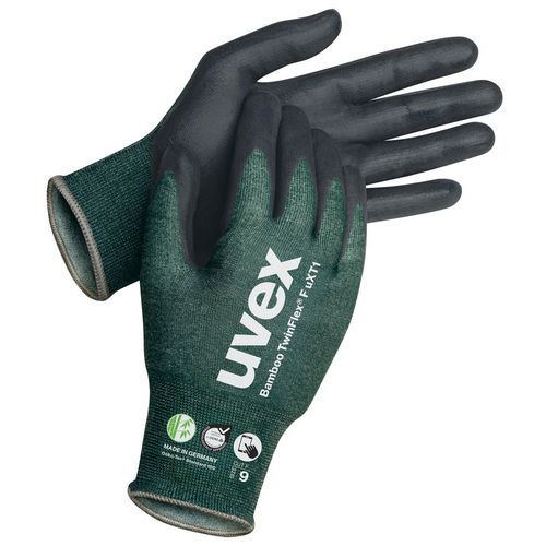 Schnittschutzhandschuhe Niveau F Bambusfaser TwinFlex uXT1 Uvex