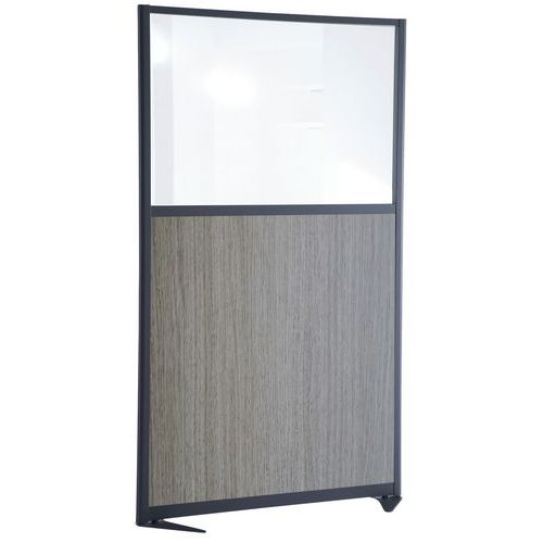 Moderne Trennwand - Halbverglaste Wand - Höhe 150 cm