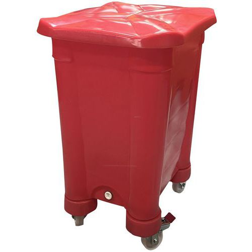 Lagerbehälter EASYBAC mit Deckel und Rollen - 115-585 L