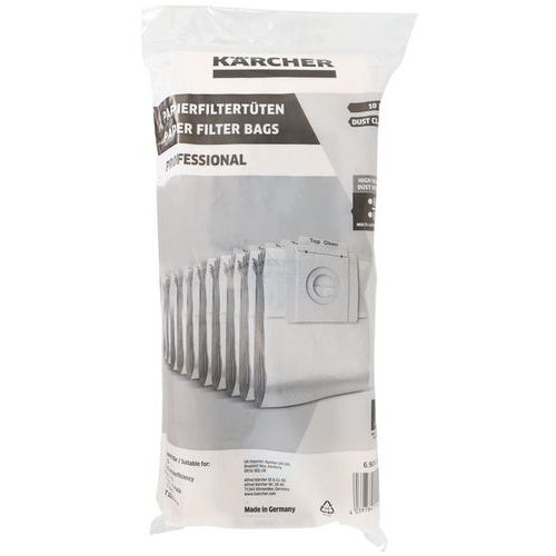 Staubbeutel für Staubsauger T 7/1 und T 10/1 von Kärcher - 10 Stück