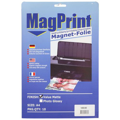Magnetisches Druckpapier, A4, 0,3 mm, 10 Blatt - Smit Visual