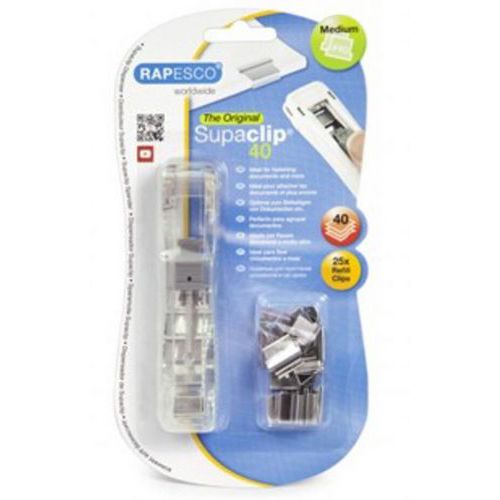 Klammer Supaclip® 40 transparent - Rapesco