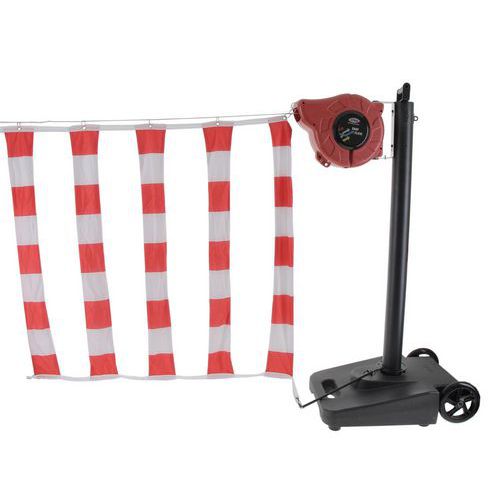 Absperrwagen mit Absperrbandaufroller - 5 m - VISO