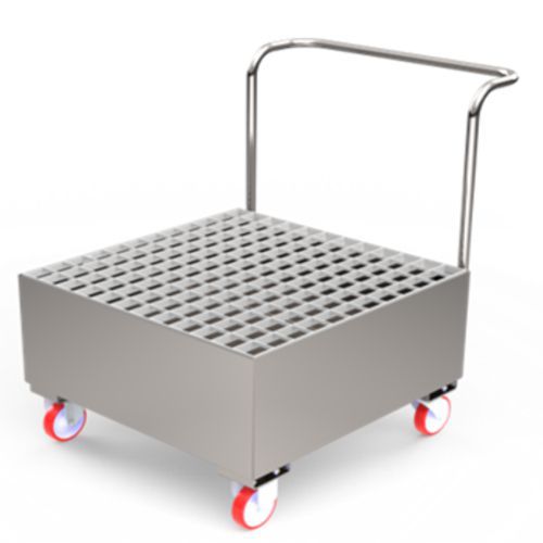 Edelstahl-Auffangwagen - 220L - SAMETO Techifil