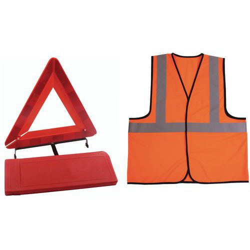 Kfz-Warnset - Orange Warnweste - Manutan EXPERT