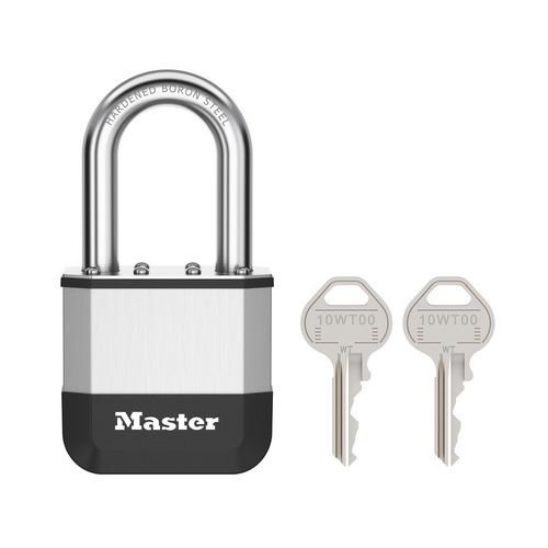 Vorhängeschloss aus gewalztem Stahl 52 mm, 2 Schlüssel - Bügel 38 mm - Elite - Master Lock