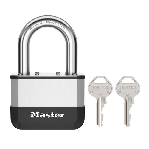 Vorhängeschloss aus gewalztem Stahl 67 mm, 2 Schlüssel - Bügel 38 mm - Elite - Master Lock
