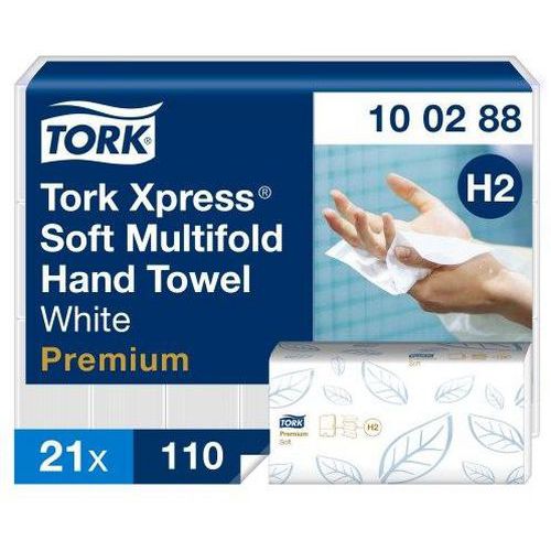 Papiertücher Premium H2, Interfold-Faltung ‑ Tork