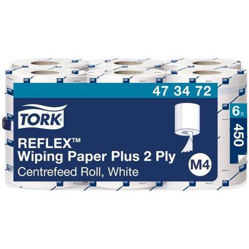 Putztuchrolle mit Innenabrollung Tork Reflex Plus