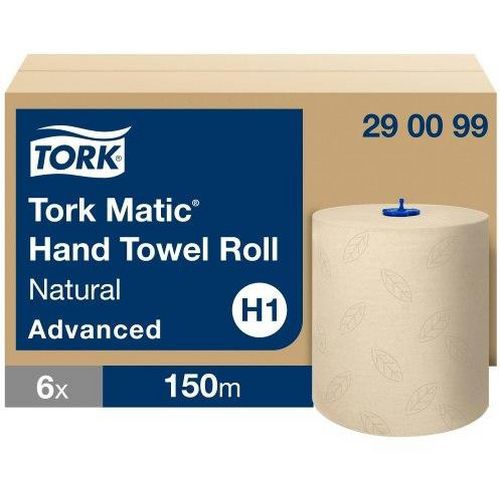Weiche Papiertücher auf Rolle, natur - Tork