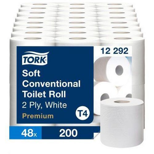 Toilettenpapier, 2-lagig, T4 Premium - Tork