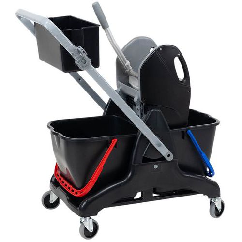 Reinigungswagen mit Presse - 2 x 15 L - Manutan Expert