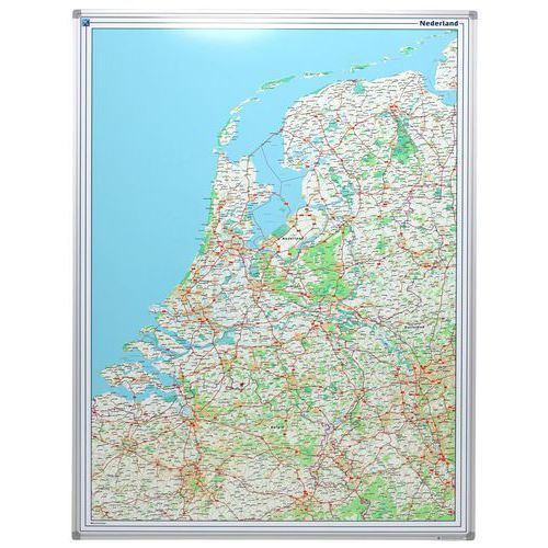Holland-Straßenkarte 120 x 90 cm