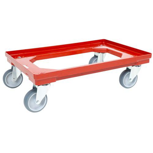 Rollbrett aus hochdichtem Polyethylen für Euronorm-Behälter - Tragkraft 300 kg
