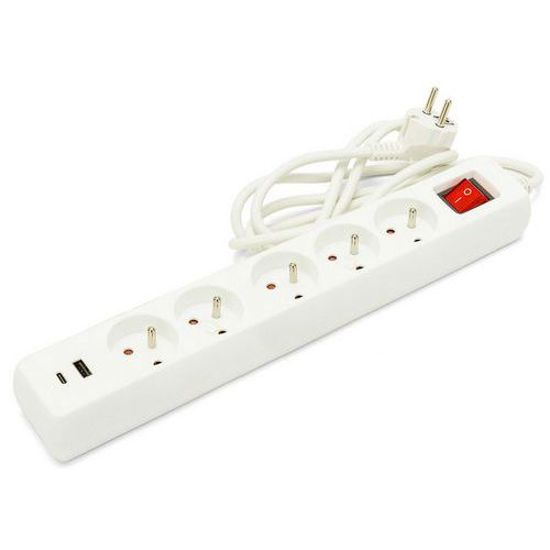 Mehrfachsteckdose NF mit Ausschalter - 3 bis 5 Steckdosen und USB - Velamp
