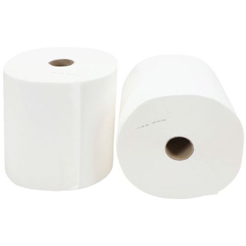 Papiertuchrolle, zweilagig, verklebt - weiß - Mp hygiène