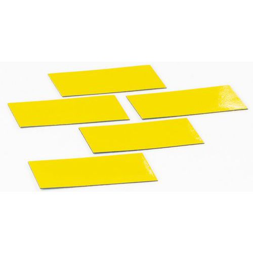 Jeu de 5 symboles de rectangle jaunes - Smit Visual