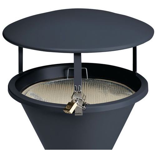 Abdeckung für Standaschenbecher in Sanduhrform - VAR