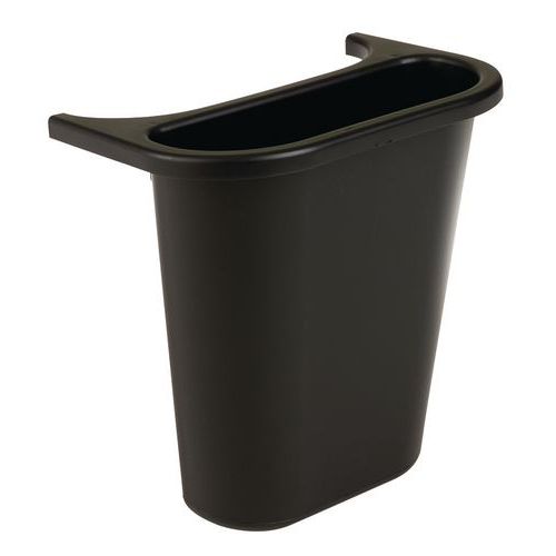 Rechteckiger Abfall-Sortierbehälter Rubbermaid, schwarz - 4,5 L