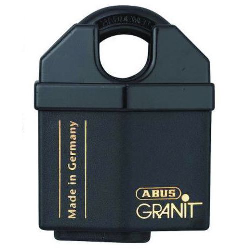 Vorhangschloss Granit mit Bügelschutz Serie 37 - verschiedenschließend - 10 Schlüssel