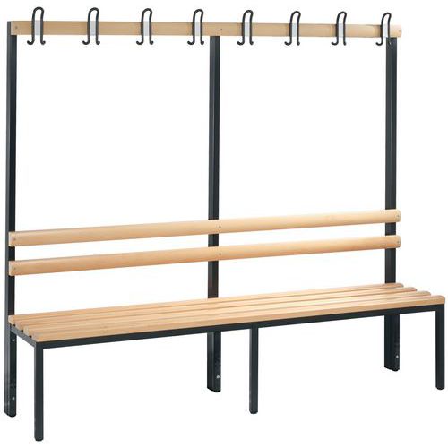 Garderobenbank CP aus Holz - 4 bis 8 Kleiderhaken - einseitig - CP Garderobenbank CP aus Holz - 4 bis 8 Kleiderhaken - einseitig - CP
