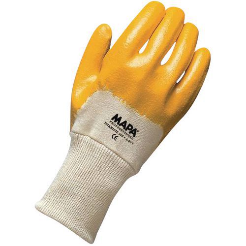 Handschuhe mit luftdurchlässigem Handrücken für schwere Arbeiten Titan 397 - Mapa