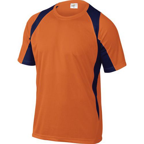 Arbeits-T-Shirt Bali - Orange/Blau