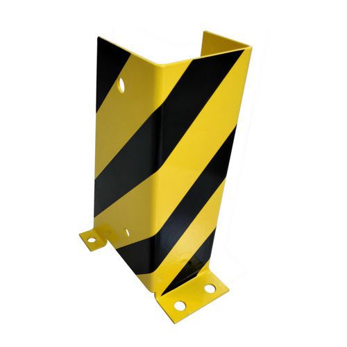 Schutz für Leiterfüße - Manutan, Werkstoff: Stahl, Farbe: Schwarz/gelb, Breite: 15 cm, Höhe: 35 cm