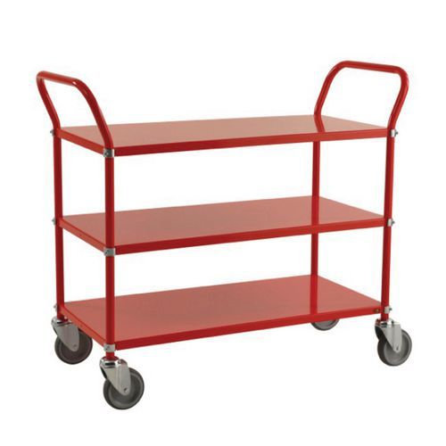 Wagen mit Metallböden - 3 Böden - Traglast 250 kg